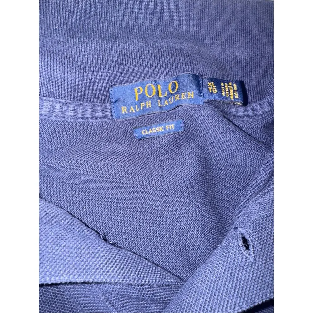 polo ralph lauren men’s Blue Polo Size Xl Navy (L36)